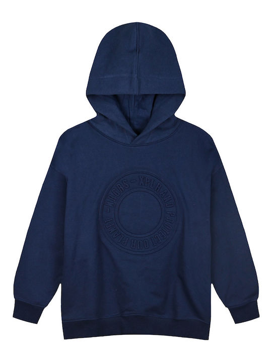 Energiers Kids Sweatshirt with Hood Navy Blue