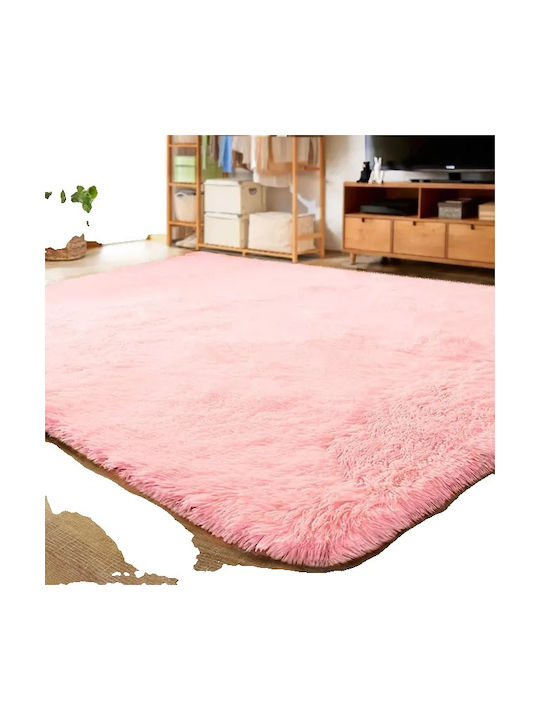 Rug Rectangular Pink