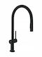 Hansgrohe Talis M54 Kitchen Faucet Counter Retractable Black