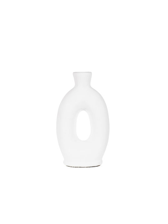 S Line Decorative Vase White