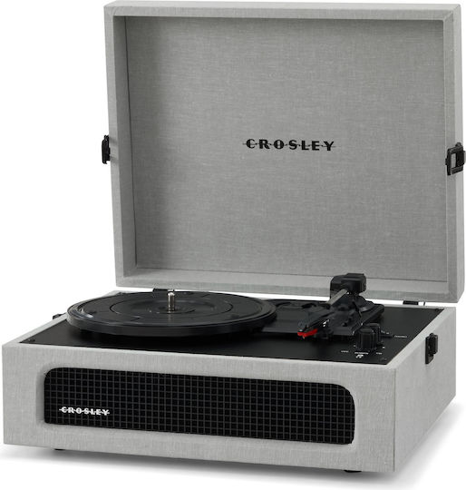Crosley Voyager SF0005RP-GY1 Кутия за риболовни принадлежности Грамофон с Предусилвател и Вградени говорители Сив