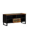 TV Stand Made of Solid Wood Multicoloured L100xD34xH46cm