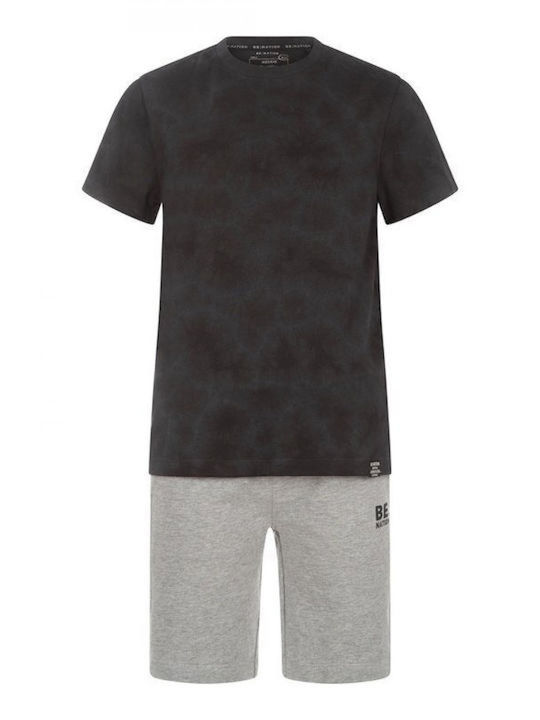 Kids' Set with Shorts Summer 2pcs Black, Grey