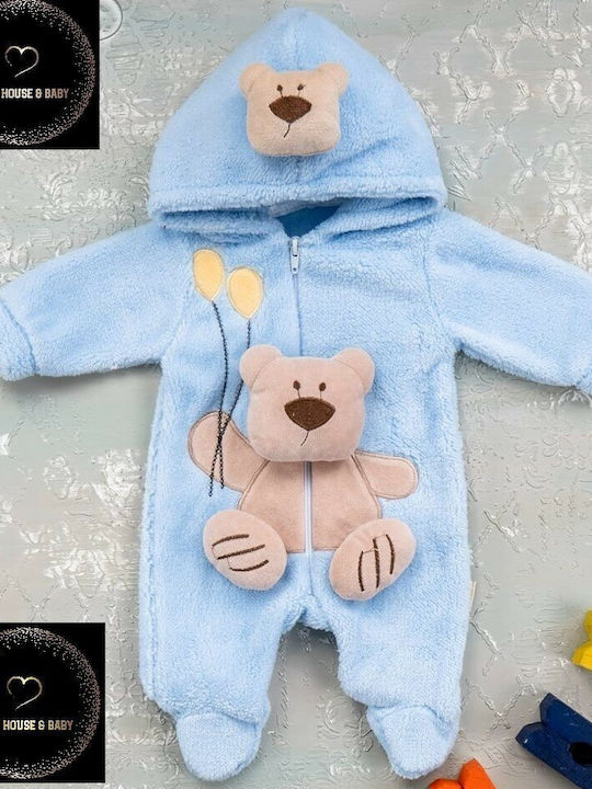 Baby Bodysuit for Outing Light Blue