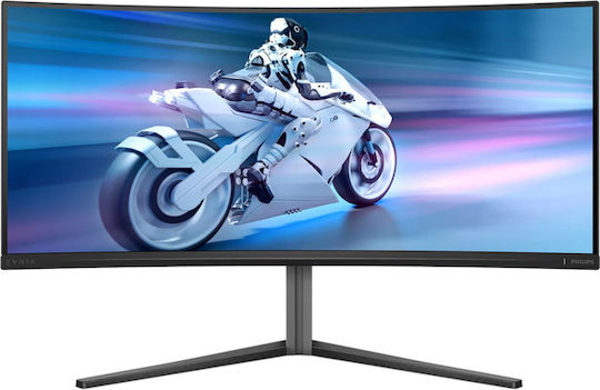 Philips Evnia 34M2C6500 Ultrawide QD-OLED HDR Curved Monitor 34" QHD 3440x1440 με Χρόνο Απόκρισης 0.03ms GTG