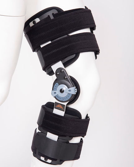 Medical Brace Premium Long MB.9005 Long Νάρθηκας Μηροκνημικός σε Μαύρο Χρώμα