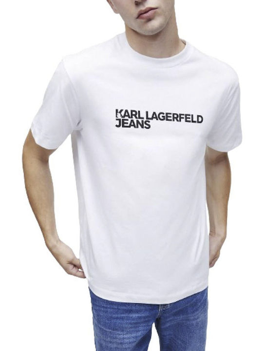 Karl Lagerfeld Ανδρικό T-shirt Κοντομάνικο Λευκό