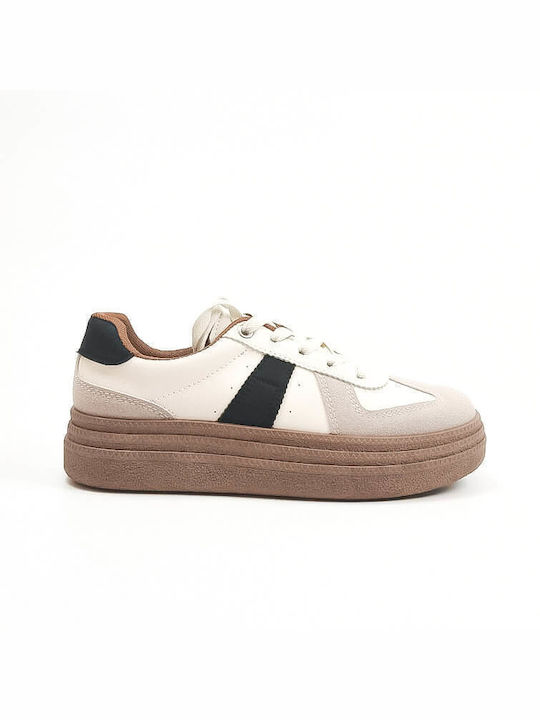 Ideal Shoes Sneakers Beige