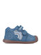 Παιδικά Sneakers High με Σκρατς Μπλε