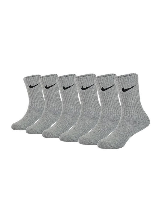 Nike Șosete pentru Copii Sport Performance Basic Crew Gri 3 Perechi