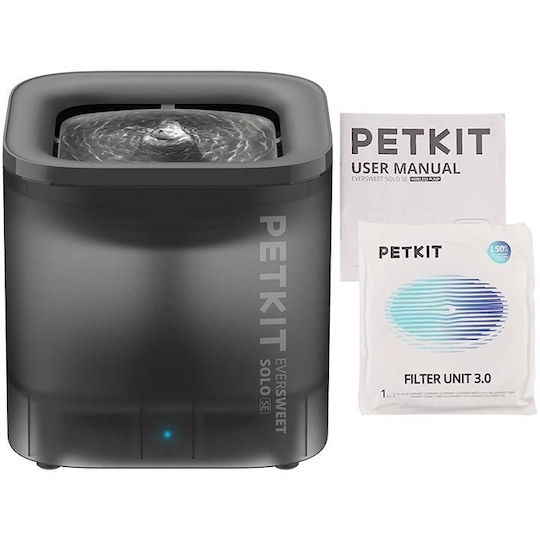 Petkit Αυτόματη Πλαστική Ποτίστρα / Συντριβάνι για Σκύλο & Γάτα 15.4cm σε Γκρι Χρώμα