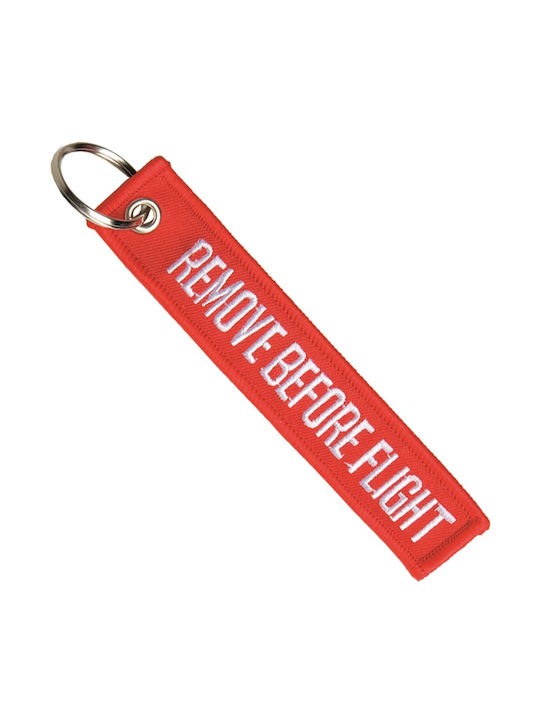 Mil-tec Remove Before Flight Red Keychain