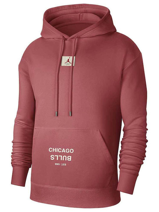 Chicago Bulls Sweatshirt with Hood Red