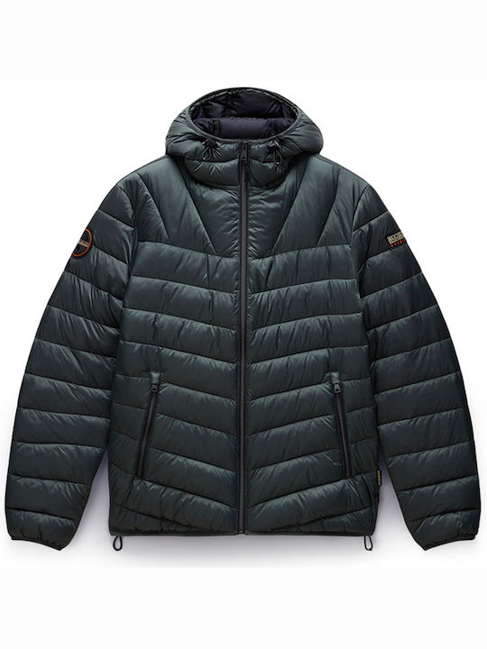 Napapijri Aerons Men's Winter Jacket Green Urban