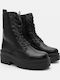 Double-Sole Ankle Boots with Zipper 4318762-black-matte
