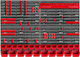 Kadax Tool Board 116x78cm Shelf 67 Pcs