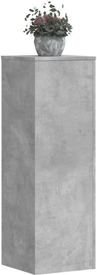 vidaXL Suporturi de plante Lemn Gri 33bucx33bucx100buccm. 2buc