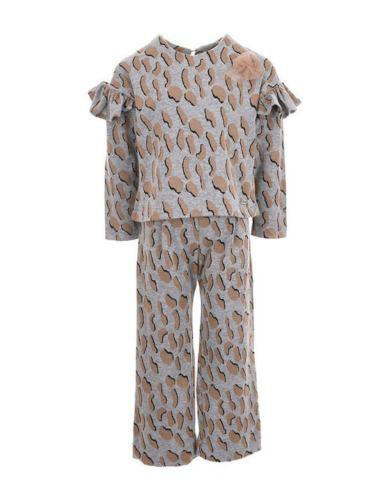 Kinder-Set mit Hose Winter 3Stück Gray