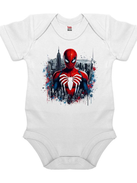 Koupakoupa Spiderman City Kurzärmelig White