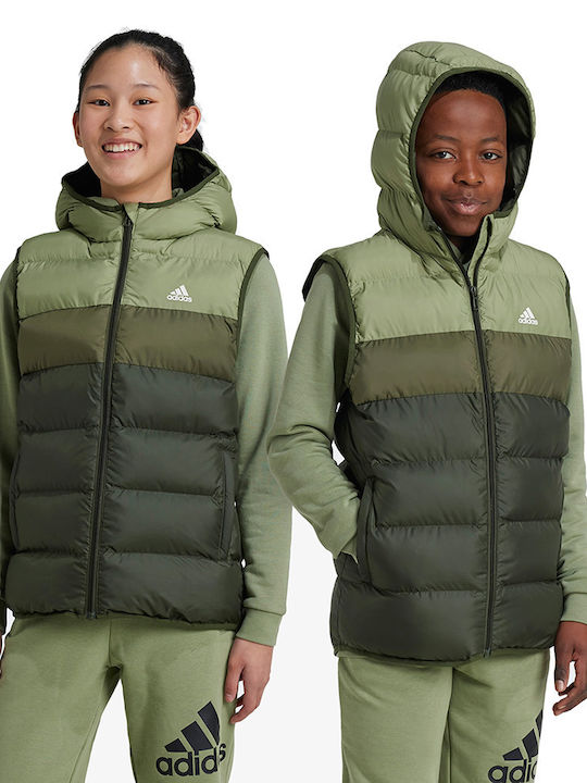 adidas Παιδικό Αθλητικό Μπουφάν Πράσινο
