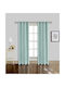 Vasilas Home My Home Luxury Vorhänge Mit Grommets Blau 140x270cm