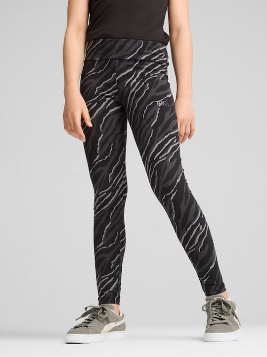 PUMA Kinder Leggings Sport Lang Schwarz Ess+