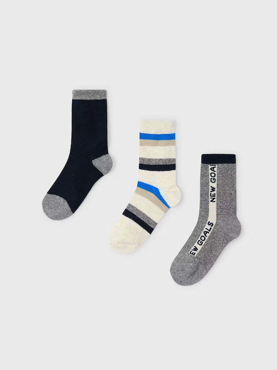 Mayoral Kids' Socks Grey 3 Pairs