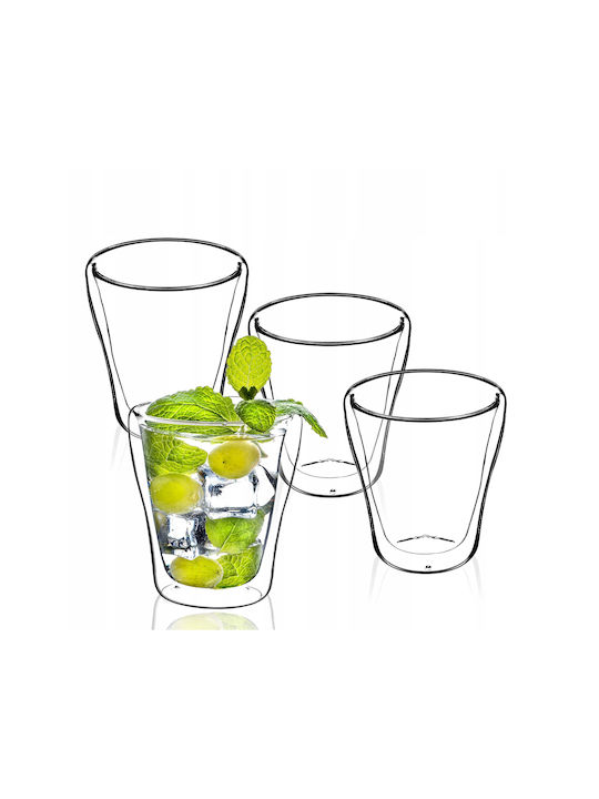 Kadax Glass Set Coffee/Freddo made of Glass 4pcs