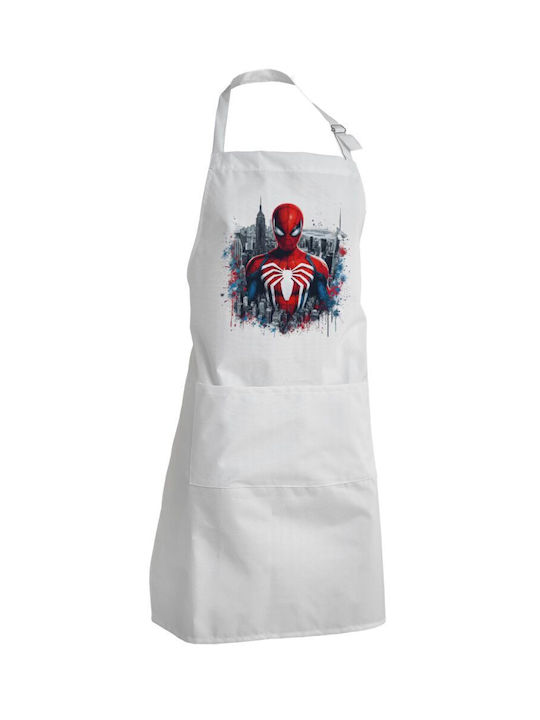 Koupakoupa Spiderman City Waterproof Apron White 40x22cm