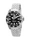 U.S. Polo Assn. Herrenuhr Batterie mit Silber Metallarmband