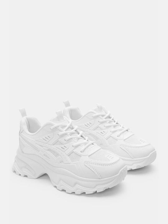 Monochrome Mesh Sneakers 4319804-white