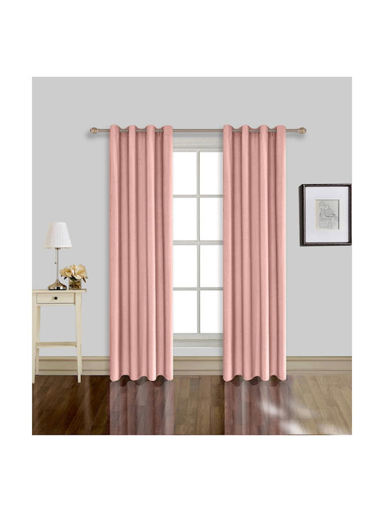 Vasilas Home Vasilas Home Vorhänge Mit Grommet Rosa 140x270cm