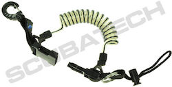 Tecline Diving Accessories Retractor spring with plastic snap-hook Black Tecline Diving Accessories Retractor spring with plastic snap-hook Black