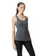 Pinko Women's Athletic Blouse Sleeveless Gray