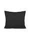 Satin Baumwolle Kissenbezug Schwarz 04000966/50x60