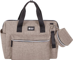 Kikka Boo Shoulder/Hand Diaper Bag Beige 40x27x22cm.