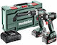 Metabo Combo Set 2.9.2 Drill Driver & Impact Driver Brushless 18V with 2 Batteries 5.2Ah - 2Ah and Case