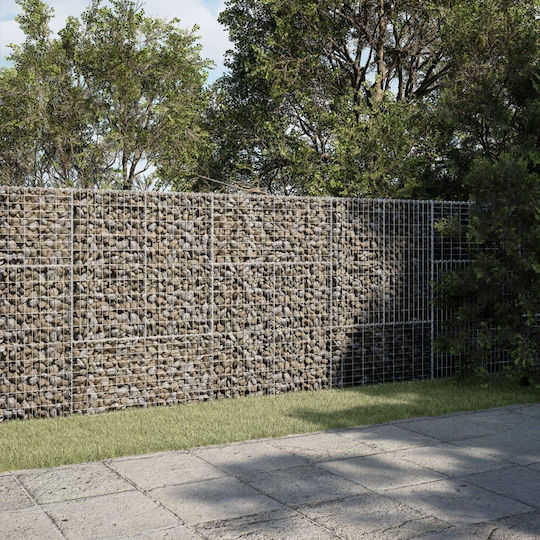 vidaXL Garden Fencing Material 1pcs Silver