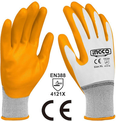 Ingco Gloves for Work Nitrile 1pcs