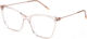 Furla Femei Metalic Rame Ochelari Fluture Roz V...
