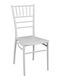 Outdoor Chair Polypropylene Tiffany Λευκή Απόχρωση 1pcs 42x40x89cm.