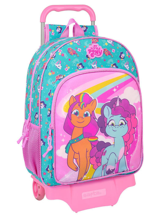 Ghiozdan Școlar Cu Roți My Little Pony Magic Roz Turcoaz 33 X 42 X 14 Cm