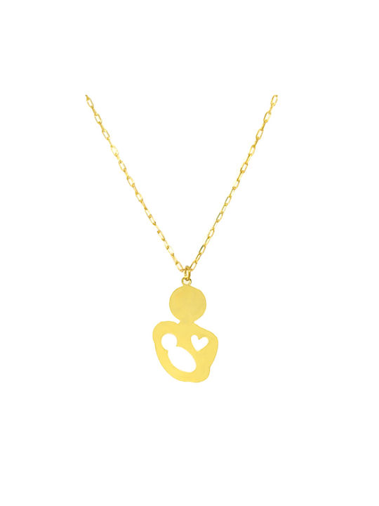 Dio Jewellery Lab Necklace Mum from Gold Plated Silver