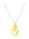 Dio Jewellery Lab Κολιέ Μαμά από Επιχρυσωμένο Ασήμι