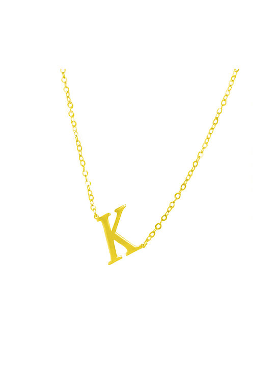 Dio Jewellery Lab Necklace Monogram from Gold Plated Silver