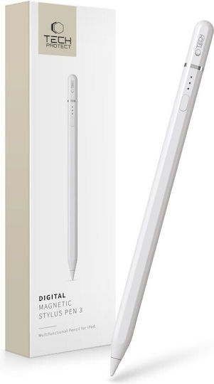Tech-Protect Digital Touch Stylus for iPad Pro / iPad Air / iPad Mini 6 in White color