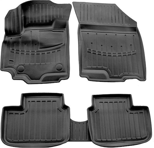 Umbrella Set of Front and Rear Mats 2pcs for Suzuki SX4 2006-2013 Black