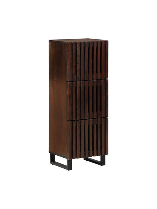 Sideboard made of Solid Wood & Metal Coffee 40x34x110cm