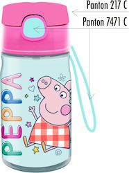 Peppa Pig 400ml Bottle Straw Astra