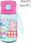 Peppa Pig 400ml Bottle Straw Astra